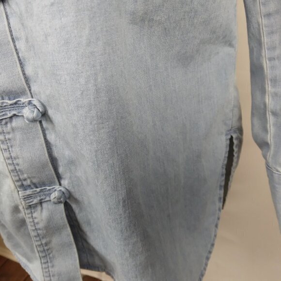 J. Jill | Chambray Knot Button Shirt | Size XS - Picture 3 of 8